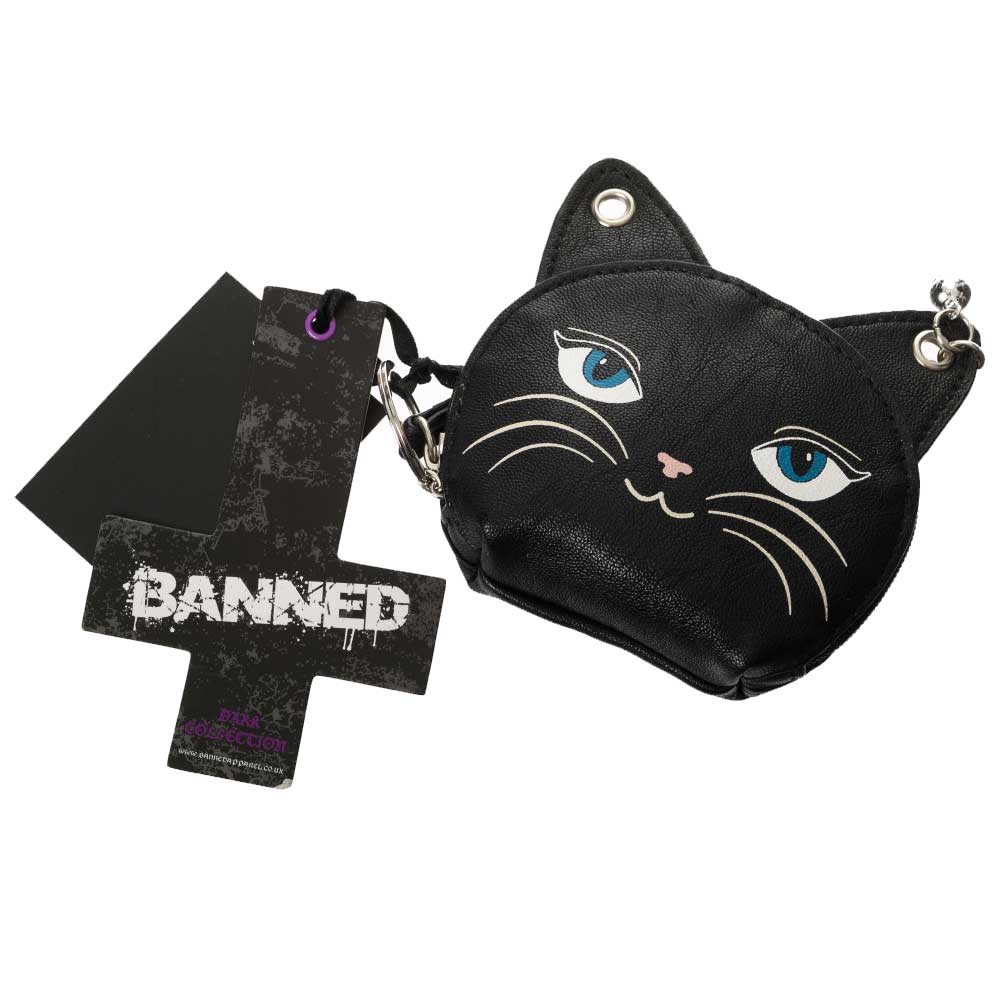 Banned - Feminine Feline Ladies wallet - Black